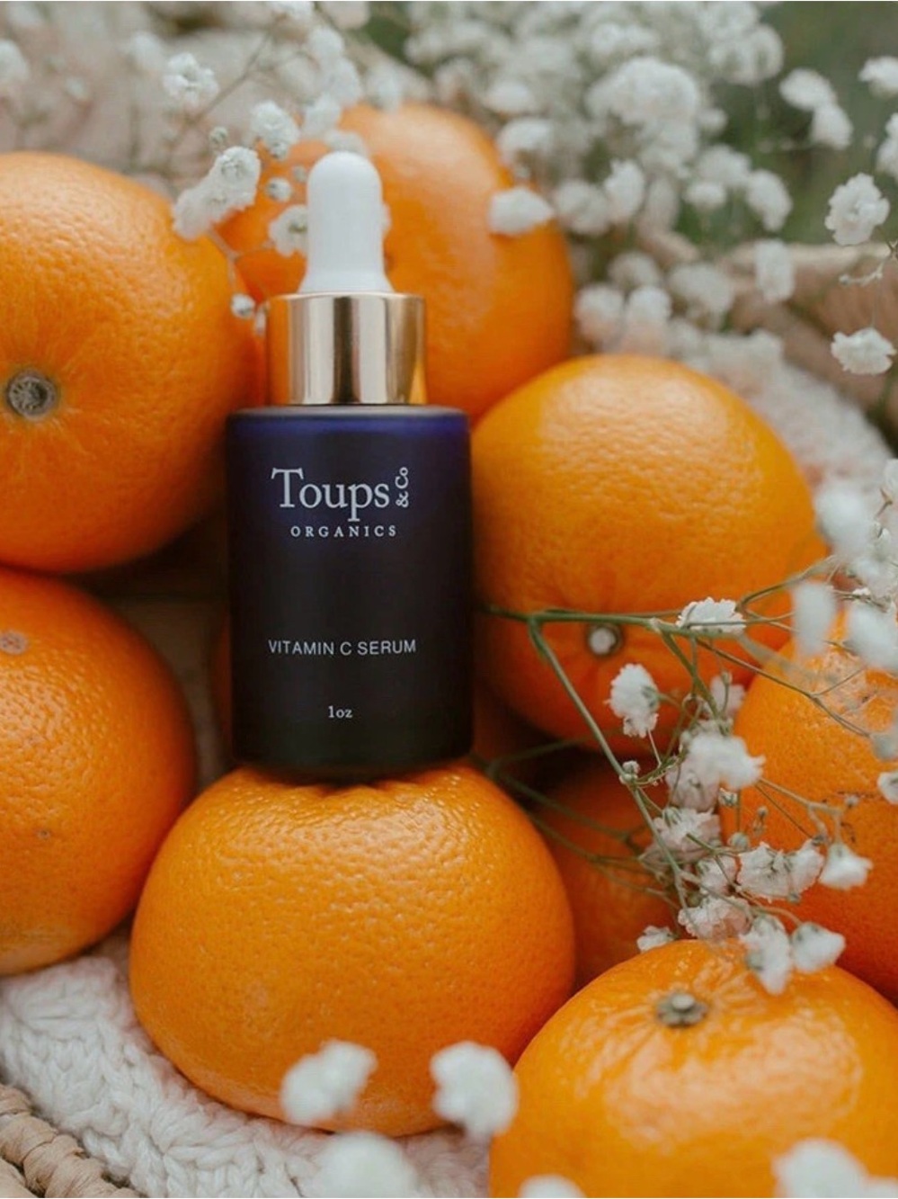 Toups&Co Organics Vitamin C Serum - Deep blue Bottle, 1 oz New